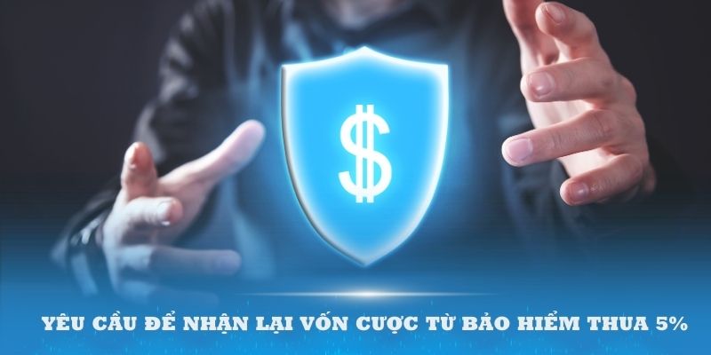 Yêu cầu quan trọng để nhận lại vốn cược từ bảo hiểm thua 5%